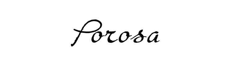 Porosa  नि: शुल्क फ़ॉन्ट्स डाउनलोड