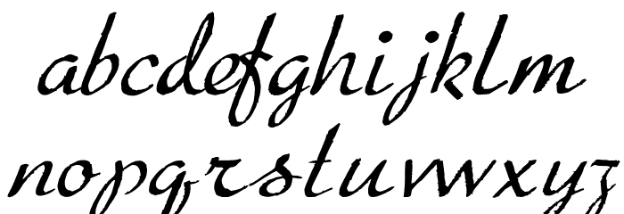 Porosa Font LOWERCASE