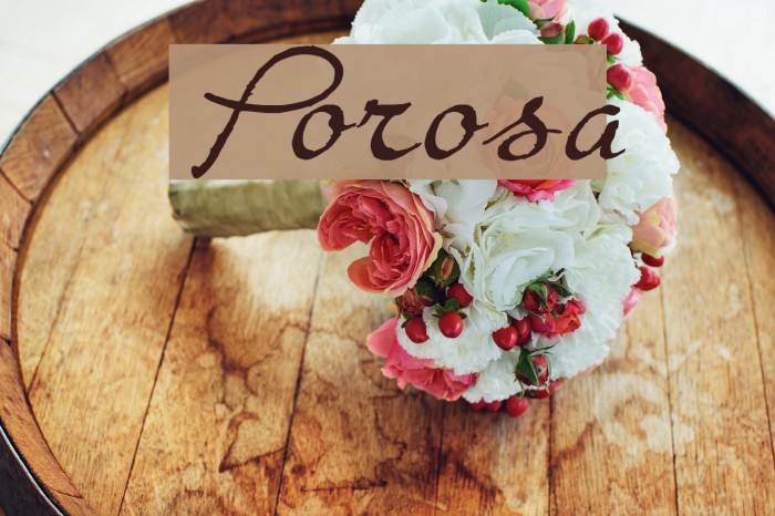 Porosa Font examples