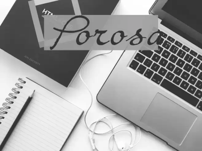 Porosa Font examples