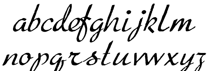 Porosa Font LOWERCASE