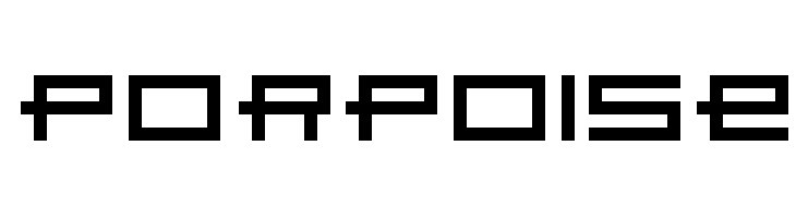 Porpoise  フリーフォントのダウンロード
