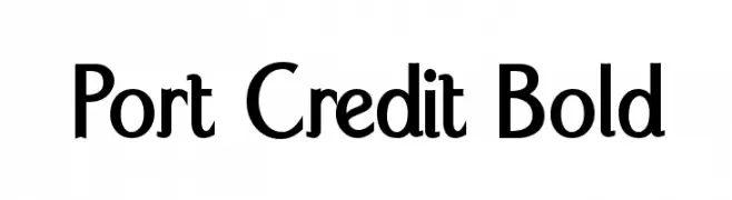 Port Credit Bold  Frei Schriftart Herunterladen