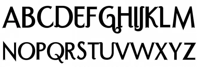 Port Credit Bold 字体 大写