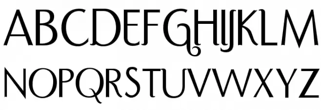 Port Credit 字体 大写