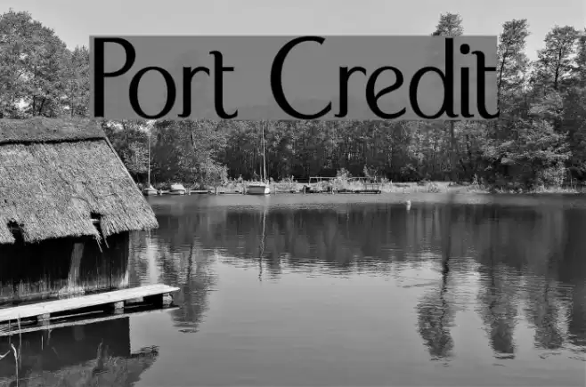 Port Credit Font examples
