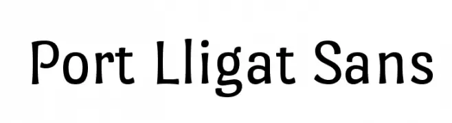Port Lligat Sans  Frei Schriftart Herunterladen