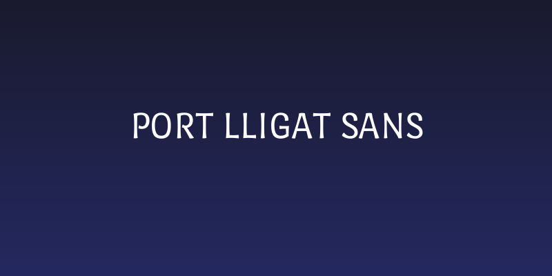 Port Lligat Sans Social Header