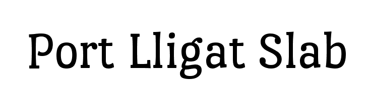 Port Lligat Slab Font