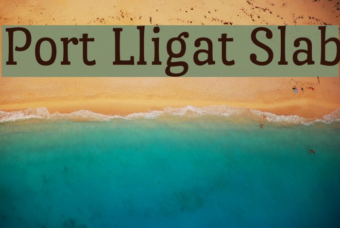 Port Lligat Slab Font examples
