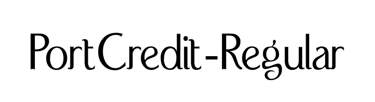 PortCredit-Regular  Fuentes Gratis Descargar