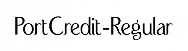PortCredit-Regular  Fuentes Gratis Descargar