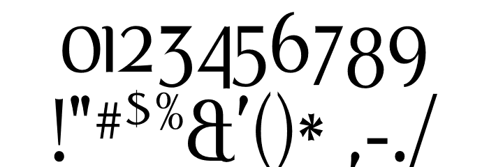 PortCredit-Regular Font OTHER CHARS