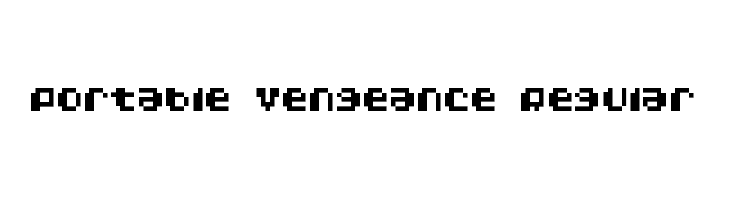 Portable Vengeance Regular फ़ॉन्ट