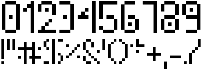 PortableTube Font OTHER CHARS