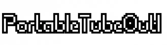 PortableTubeOutl  Frei Schriftart Herunterladen
