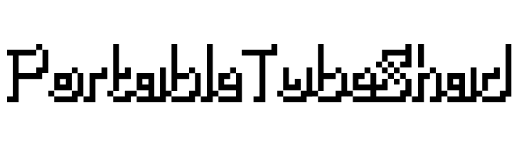 PortableTubeShad  Frei Schriftart Herunterladen