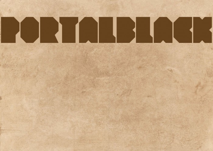 PortalBlack Font examples