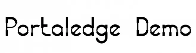 Portaledge Demo  Free Fonts Download