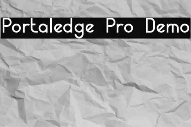 Portaledge Pro Demo Font examples