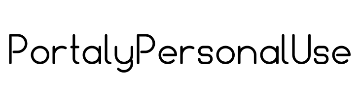 Portaly Personal Use  Descarca Fonturi Gratis