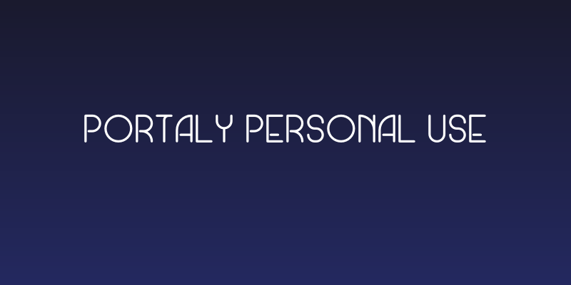 Portaly Personal Use Social Header