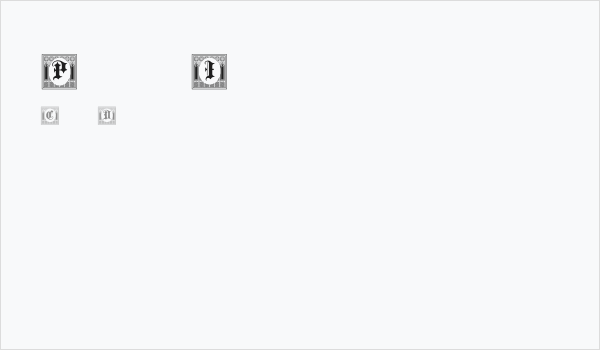 Portculliard Initials Business Card