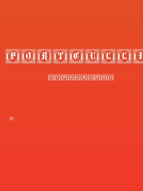 Portculliard Initials Poster