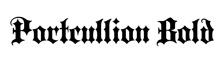 Portcullion Bold Font