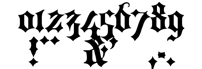Portcullion Bold Font OTHER CHARS