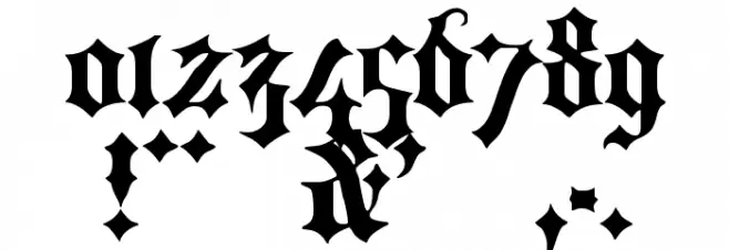 Portcullion Bold Font OTHER CHARS