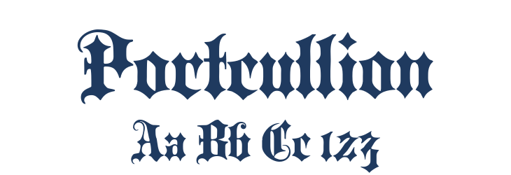 Portcullion Font Preview