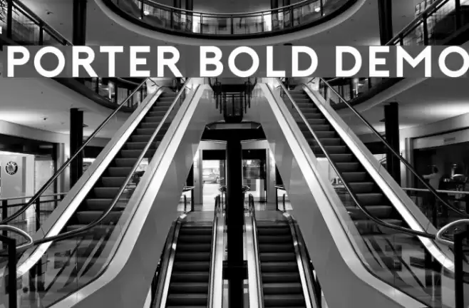 Porter Bold DEMO Font examples