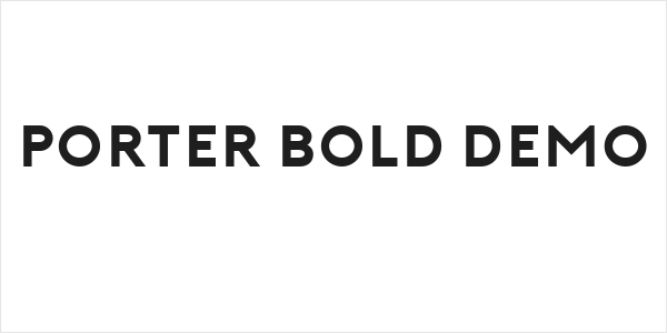 Porter Bold DEMO Logo