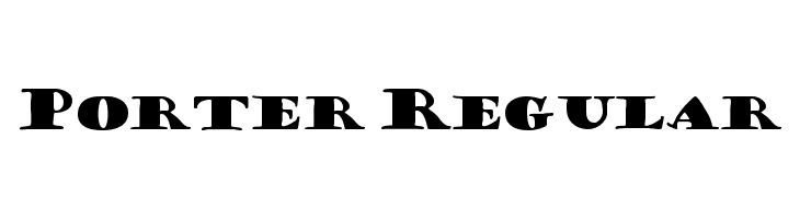 Porter Regular  Free Fonts Download