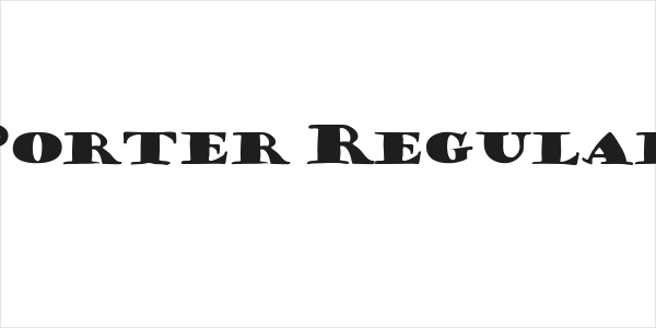 Porter Regular Logo