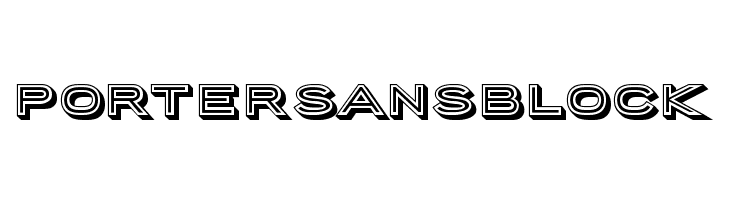 PorterSansBlock  font caratteri gratis