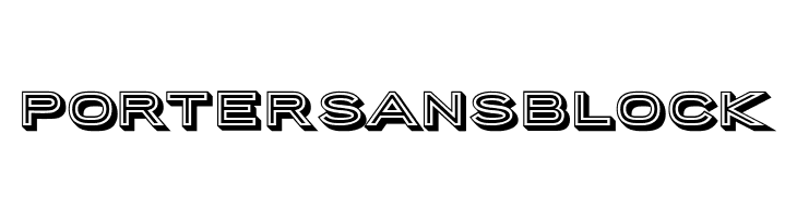 PorterSansBlock  नि: शुल्क फ़ॉन्ट्स डाउनलोड