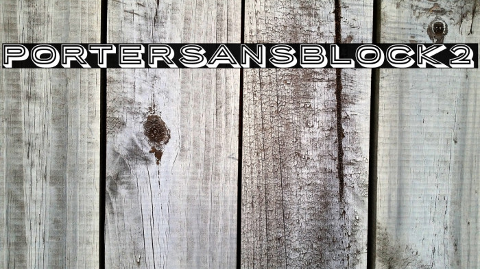 PorterSansBlock2 Example 1