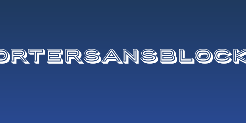 PorterSansBlock2 Social Header