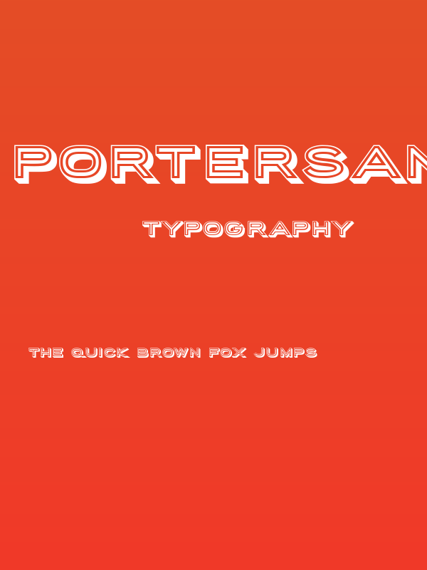 PorterSansBlock Poster