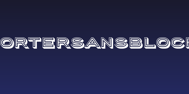 PorterSansBlock Social Header