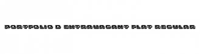 Portfolio 3D Extravagant Flat Regular  Fuentes Gratis Descargar