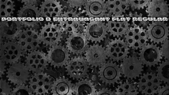 Portfolio 3D Extravagant Flat Regular Font examples