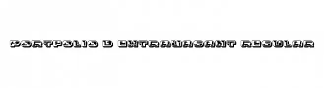 Portfolio 3D Extravagant Regular  baixar fontes gratis