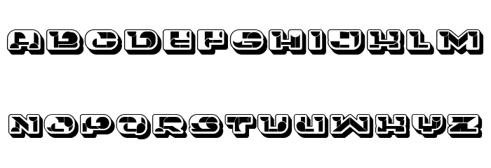 Portfolio 3D Extravagant Regular Font OTHER CHARS