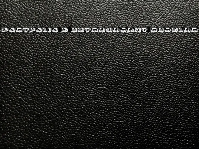 Portfolio 3D Extravagant Regular Example 2