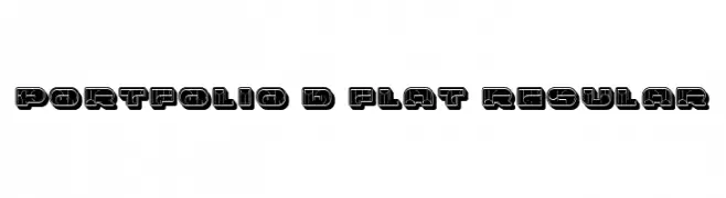 Portfolio 3D Flat Regular  baixar fontes gratis