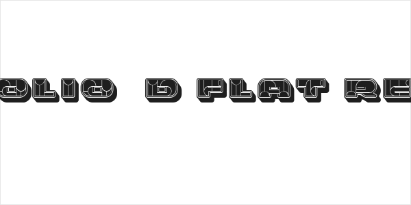 Portfolio 3D Flat Regular Logo