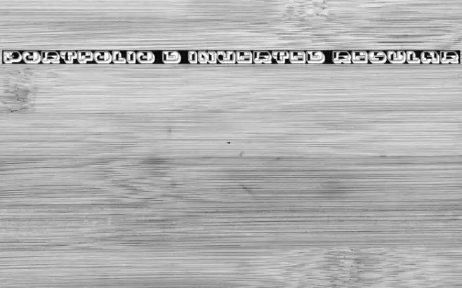 Portfolio 3D Inverted Regular Font examples